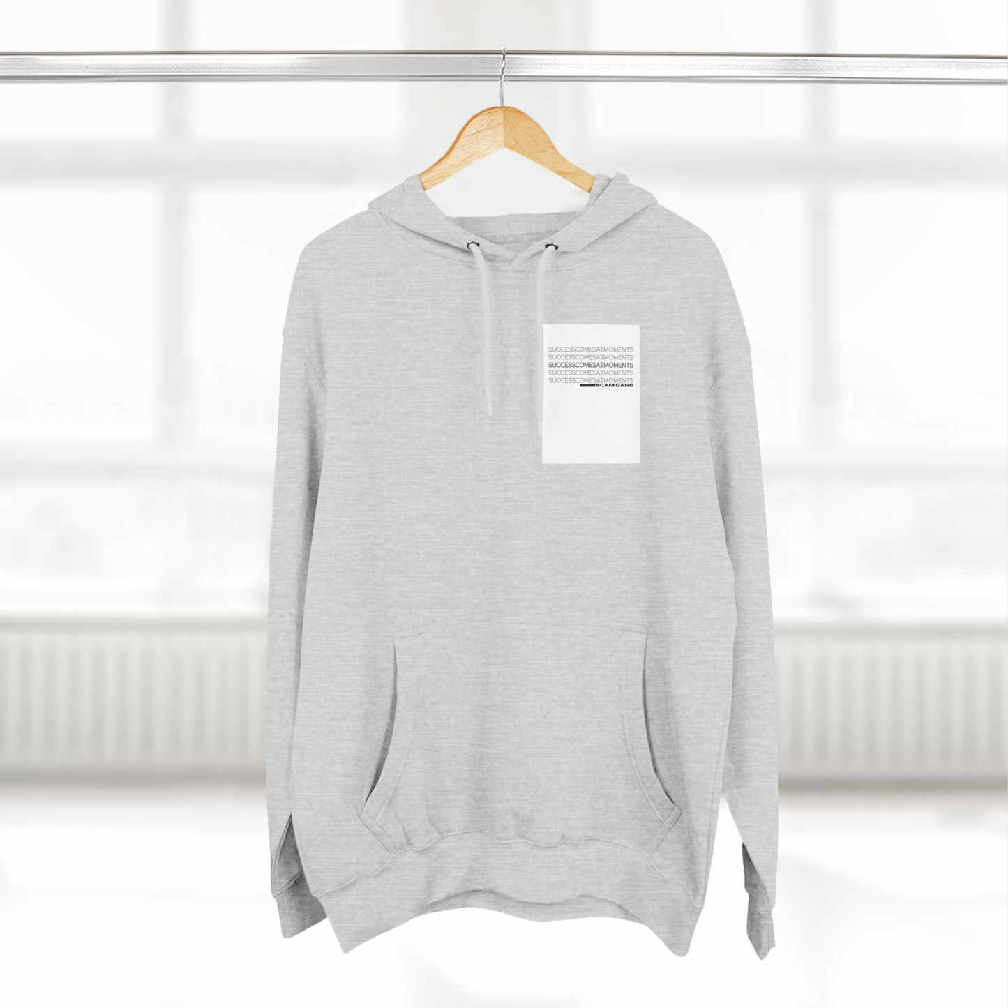 Three-Panel Fleece Hoodie