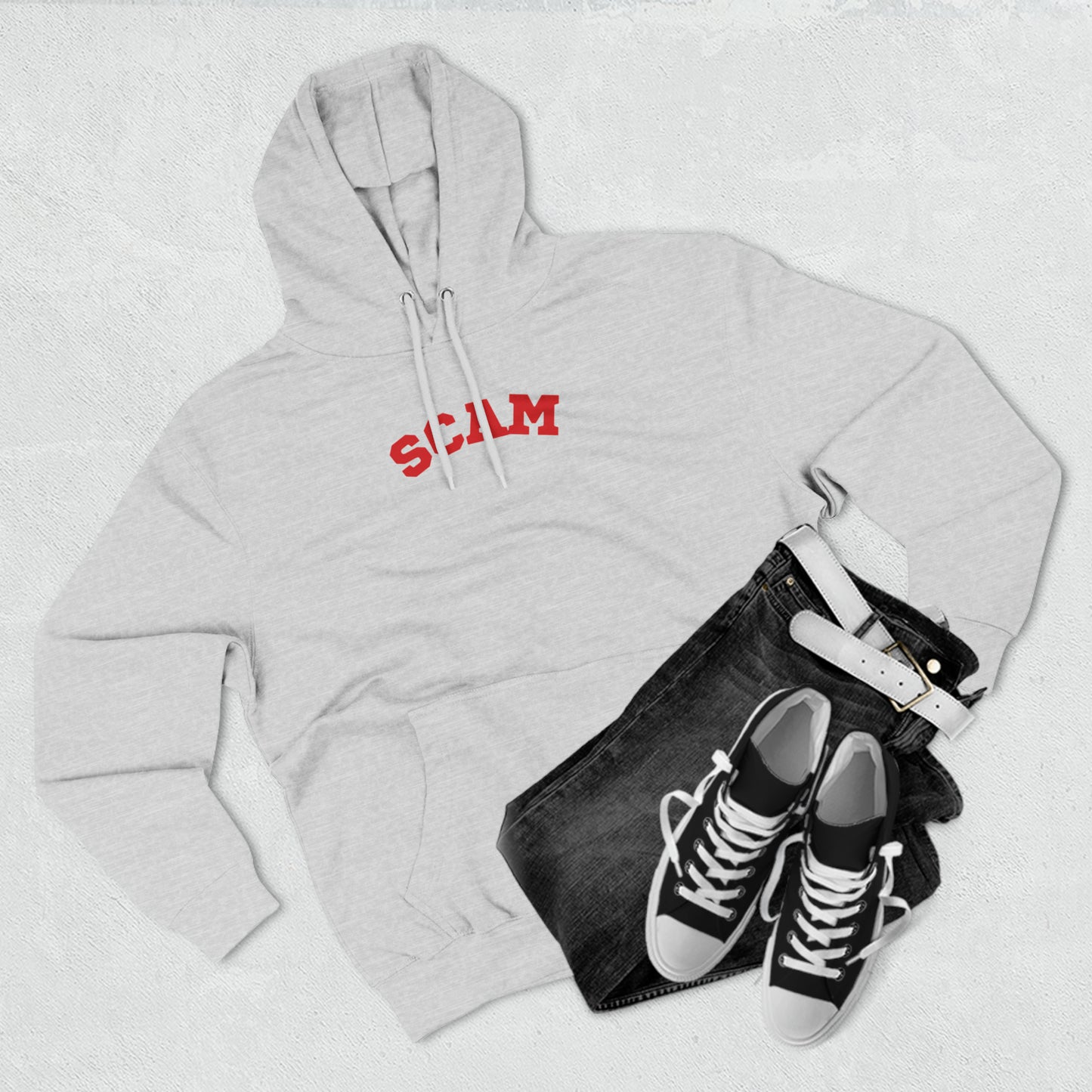 Success Scam x Three-Panel Fleece Hoodie