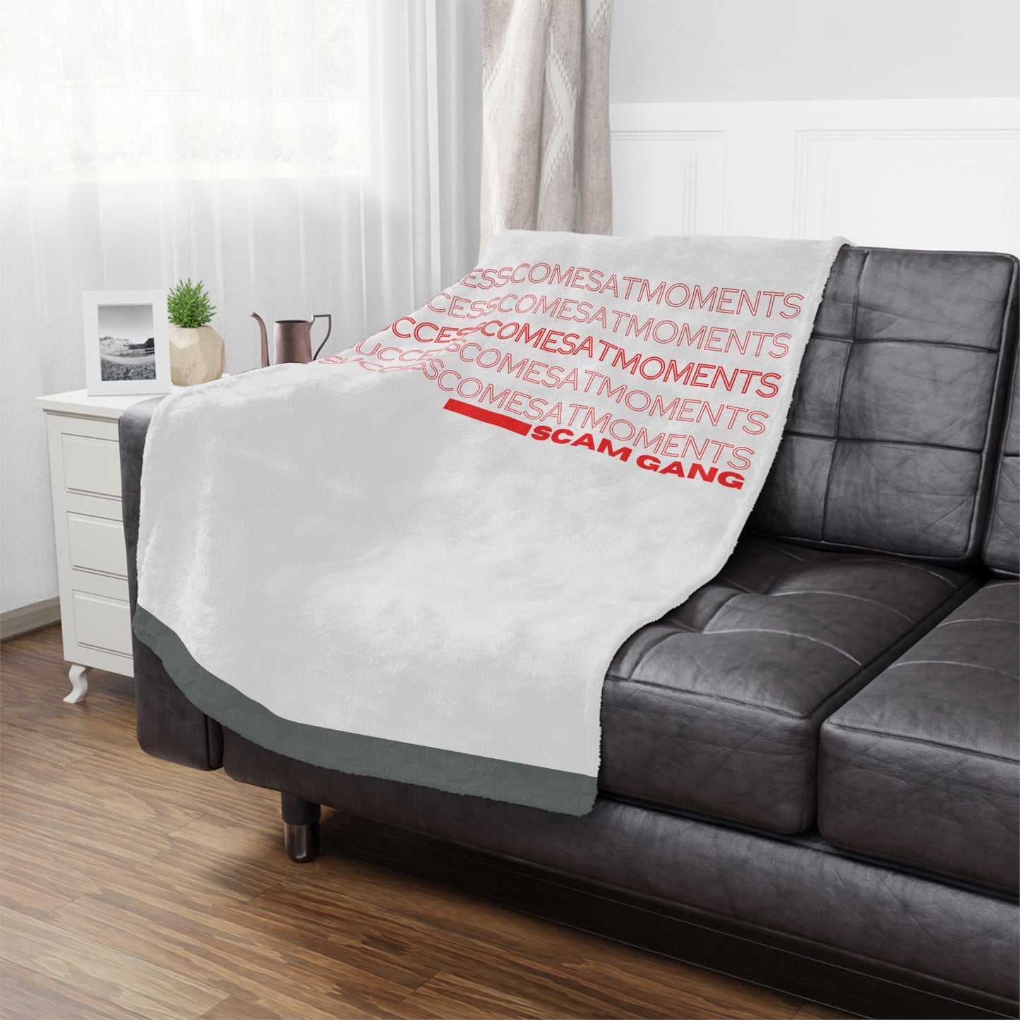 Success comes At moments x Microfiber Blanket