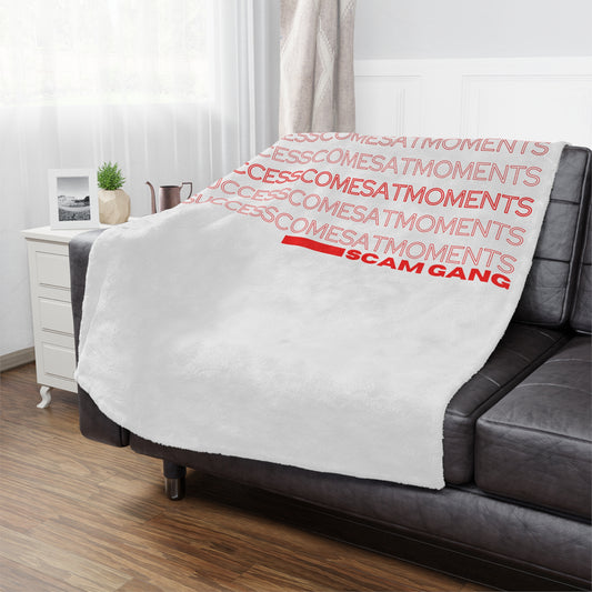 Success comes At moments x Microfiber Blanket