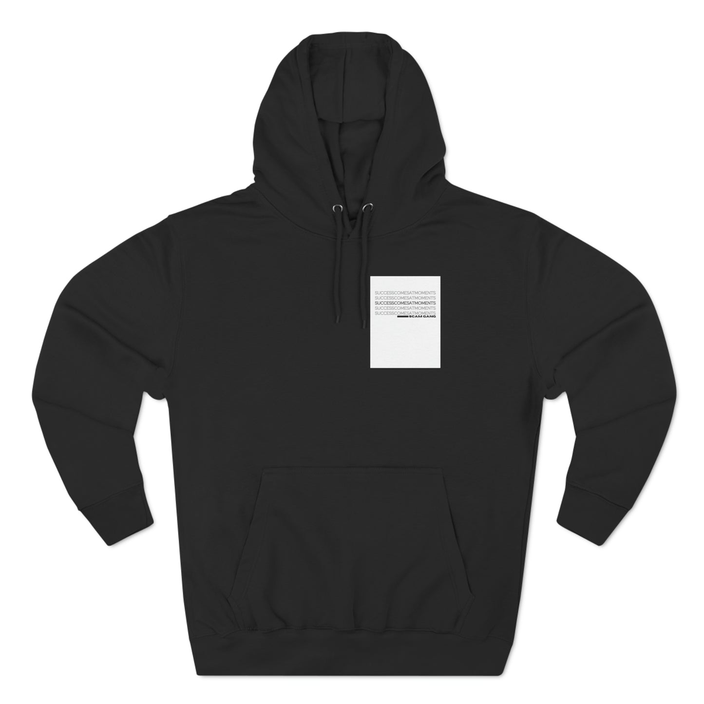 Three-Panel Fleece Hoodie